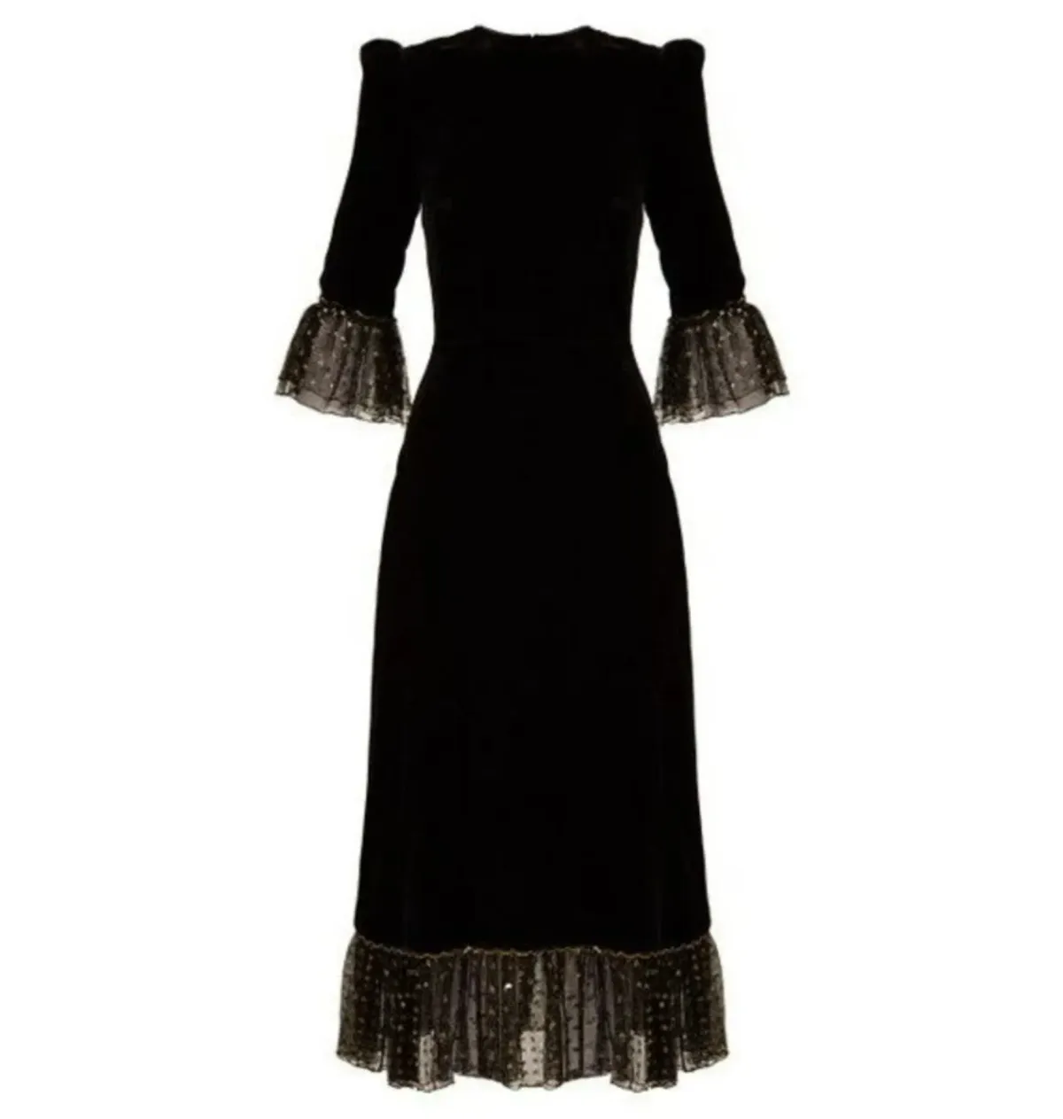 The Vampire’s Wife Falconetti Velvet Dress Black Size UK 12 - Image 3