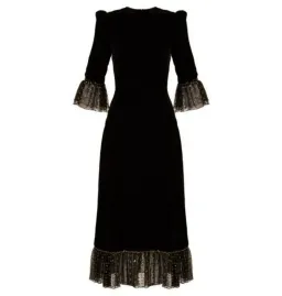 The Vampire’s Wife Falconetti Velvet Dress Black Size UK 12 for rent on The Volte - image 3