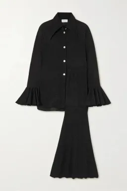 Sleeper Cosmos Flare Lounge Suit Black Size UK 8 for rent on The Volte - image 5