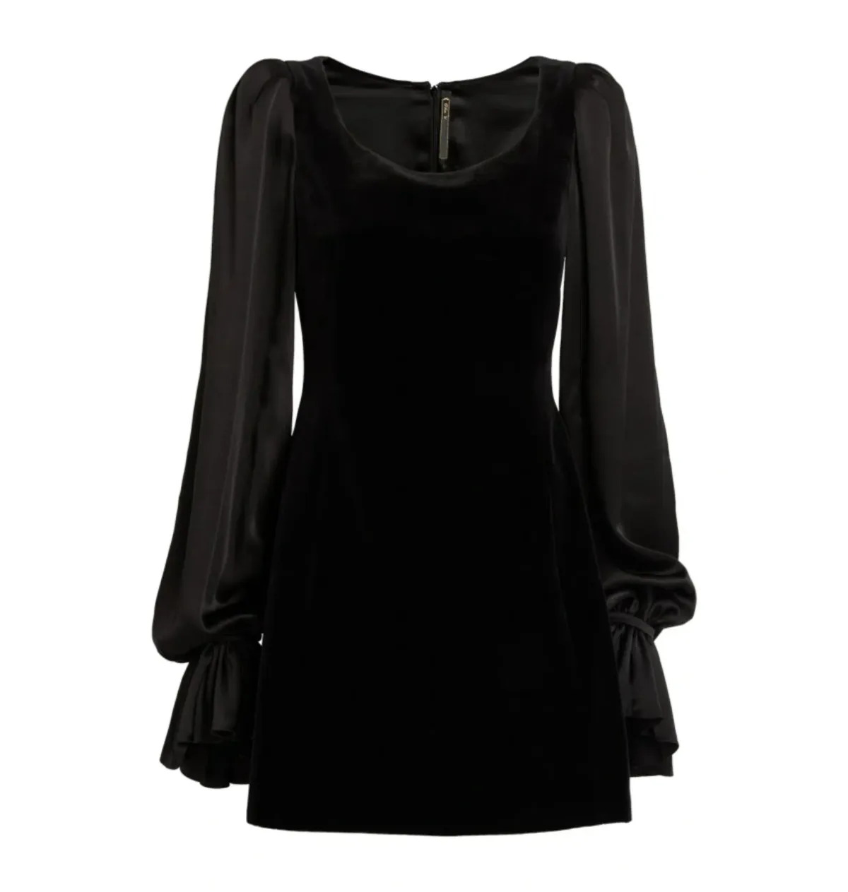 The Vampire’s Wife Little Ghost Velvet Mini Dress Black Size UK 12 - Image 4
