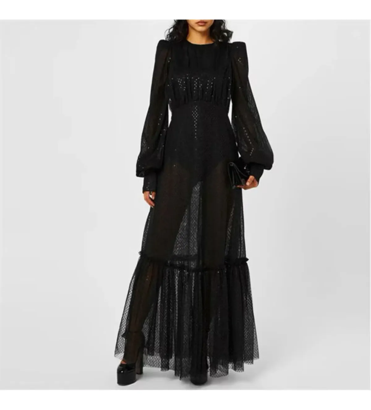 The Vampire’s Wife Royal Sorceress Gown in Black Size UK12 - Image 3