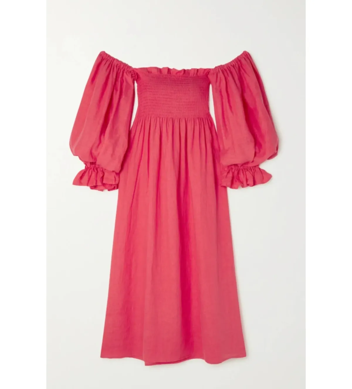 Sleeper Atlanta Midi Dress Pink Size S/UK 8 - Image 3