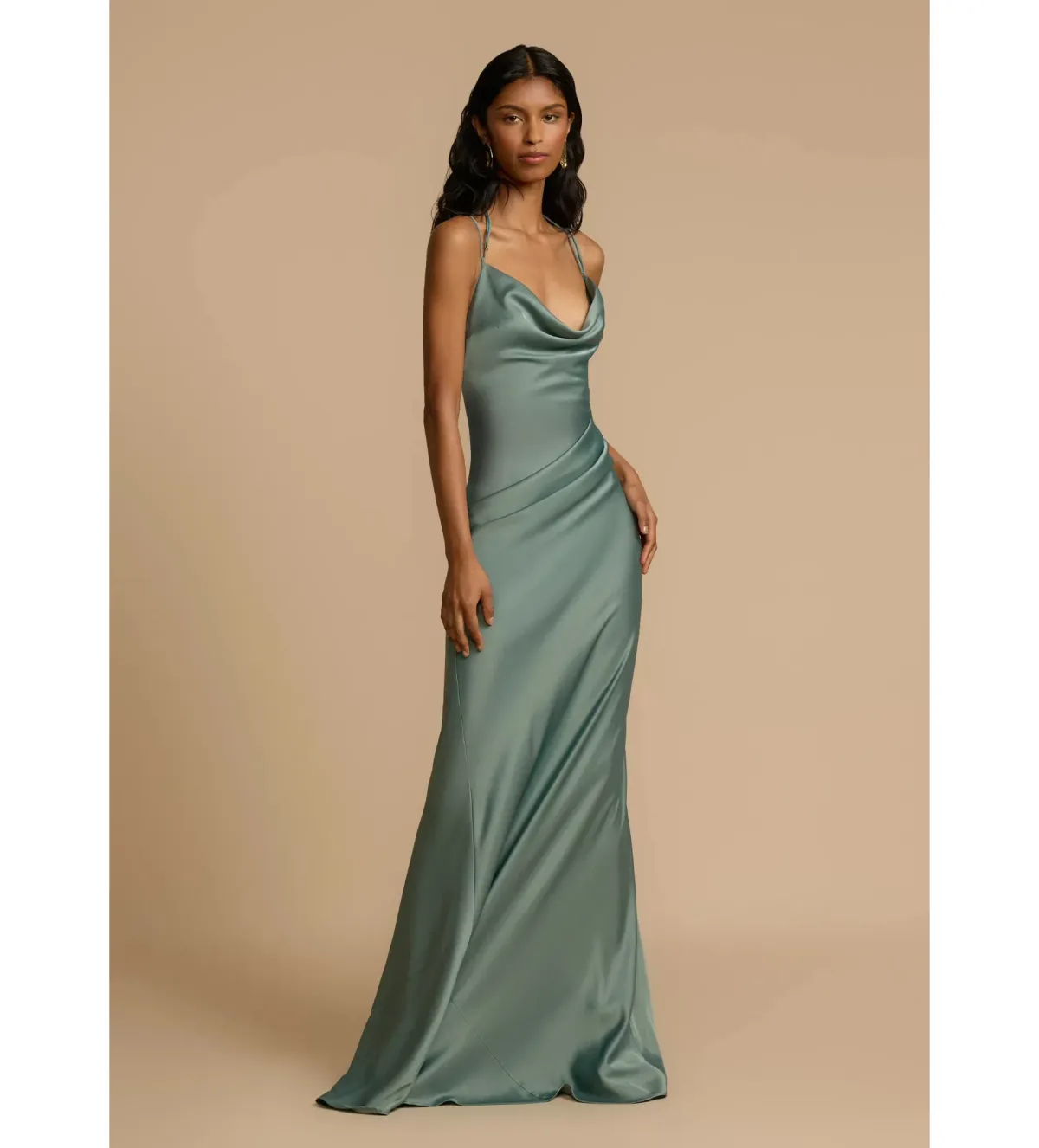 Arcina Ori Isodora Dress Floor Length Dress Green Size UK 8 - Image 1