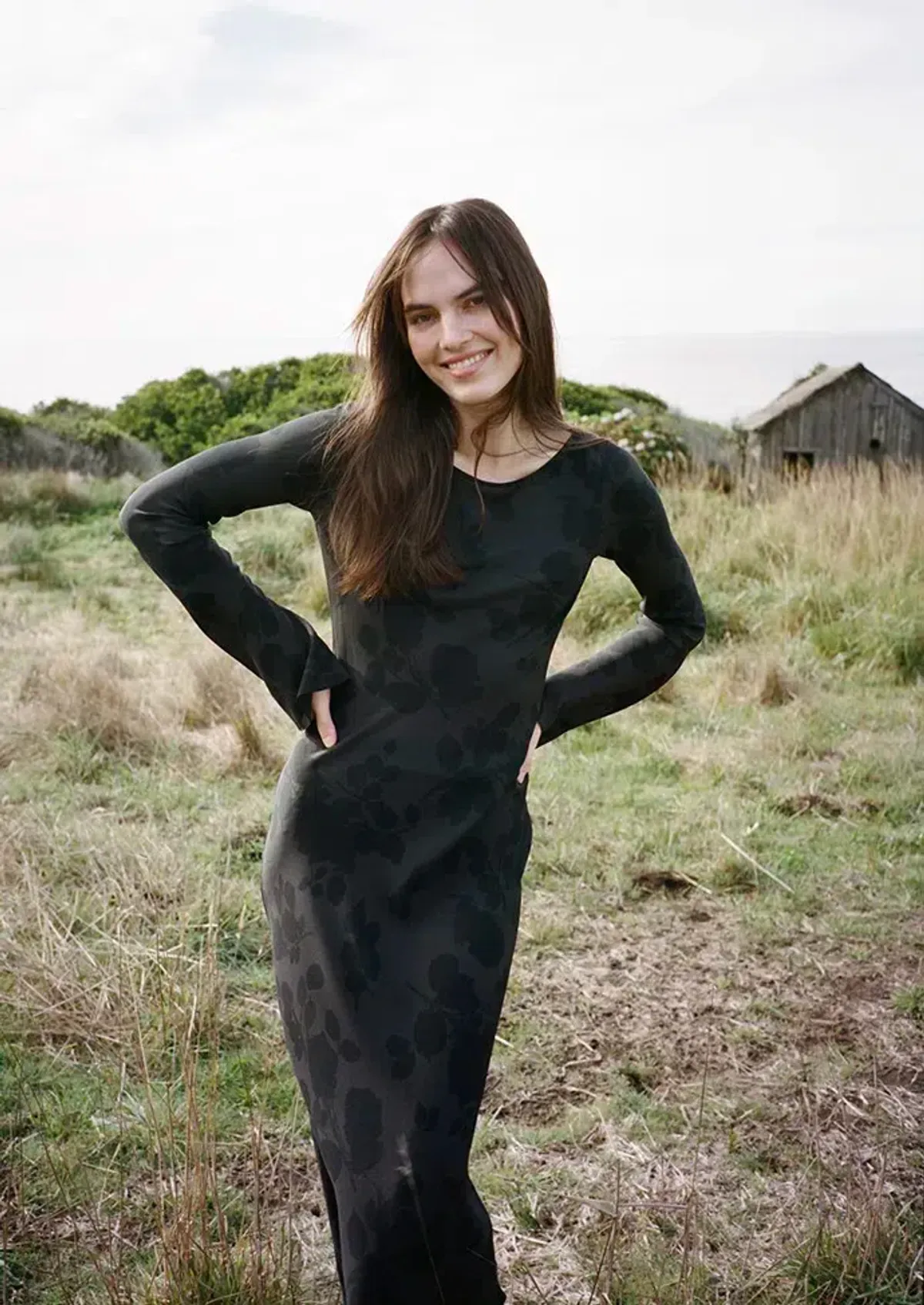 Realisation Par Gia Maxi Dress Midnight Rose Black Size L / UK 12 - Image 3