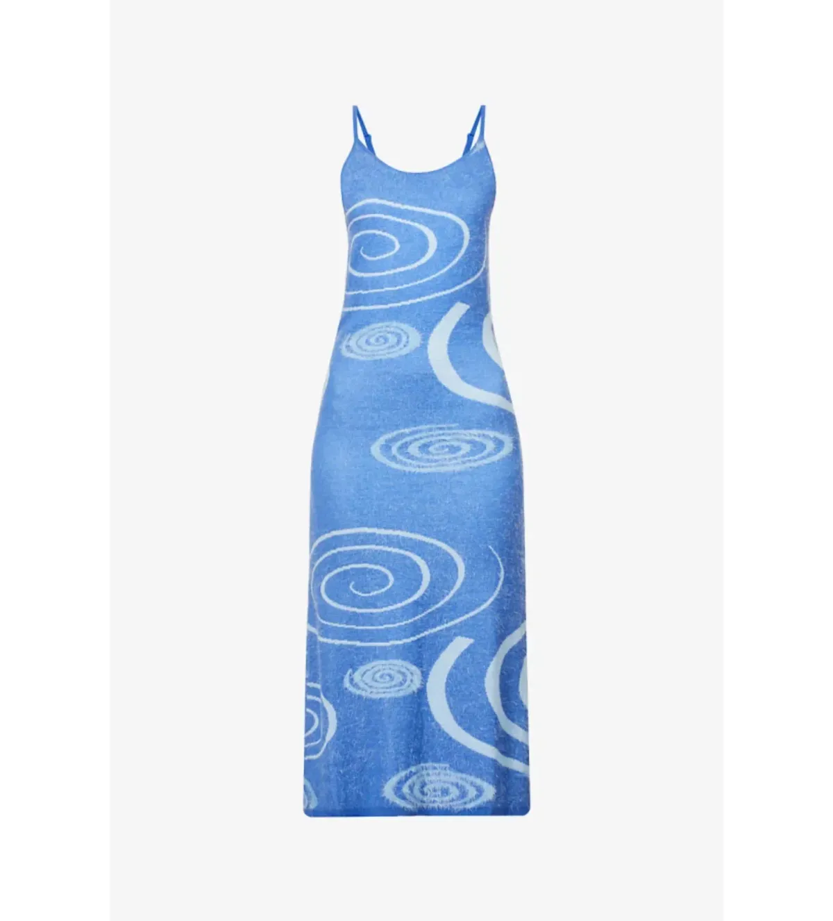 House of Sunny Galaxy Hockney Midi Dress Blue Print Size 10 - Image 3