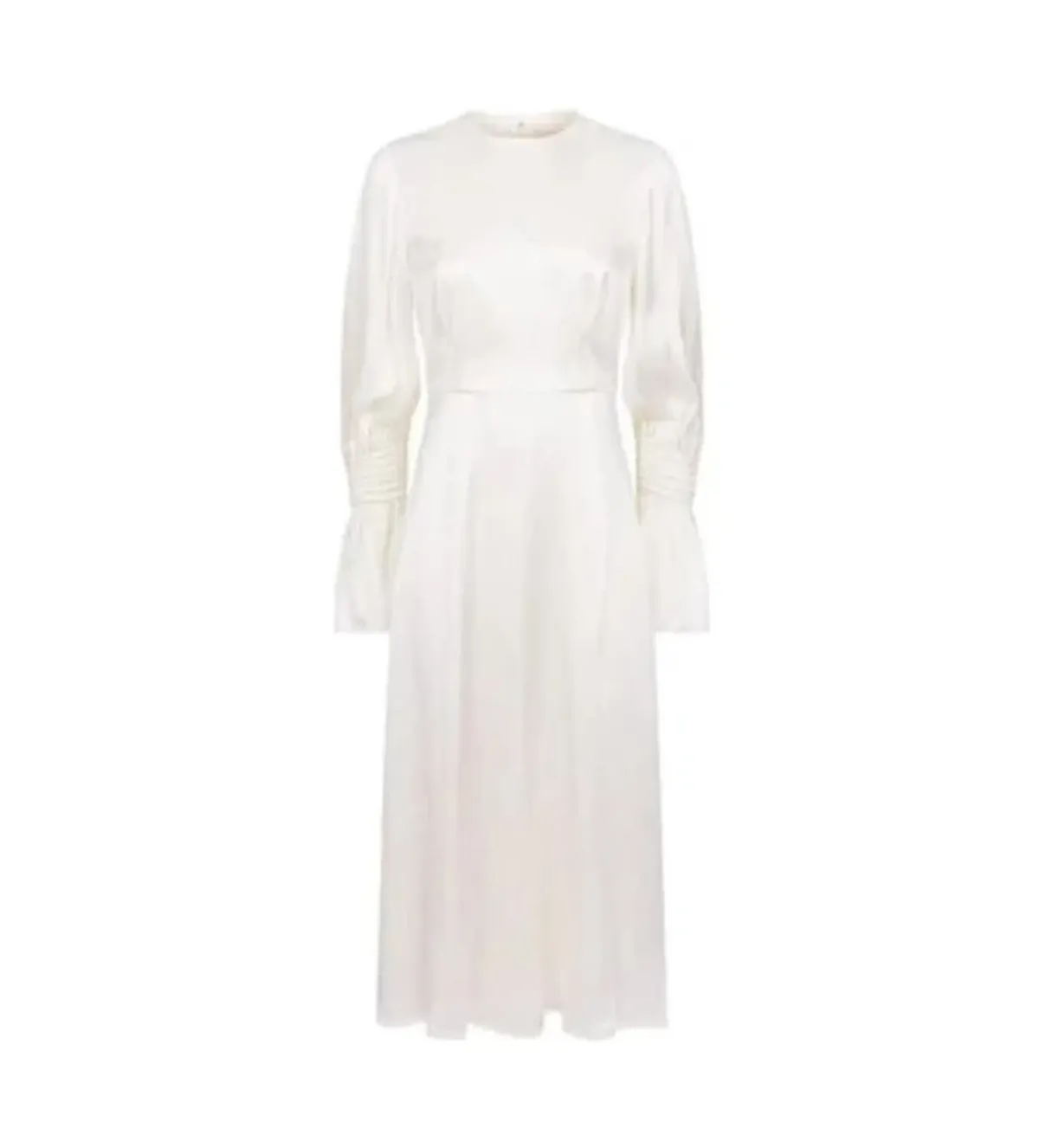Roksanda Duana Silk Midi Dress White Size 10 - Image 4