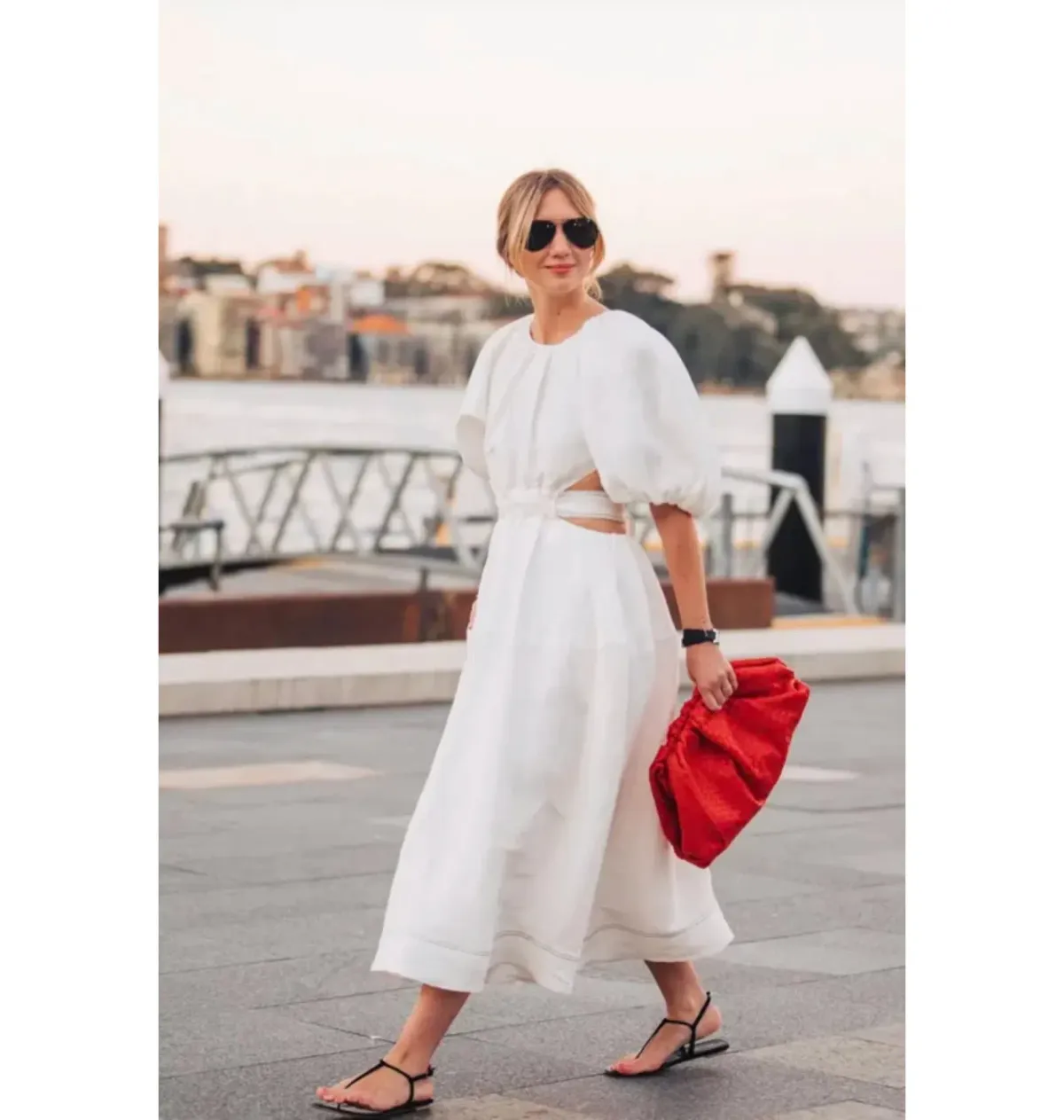 Aje Mimosa Dress Ivory Size UK 8 - Image 5