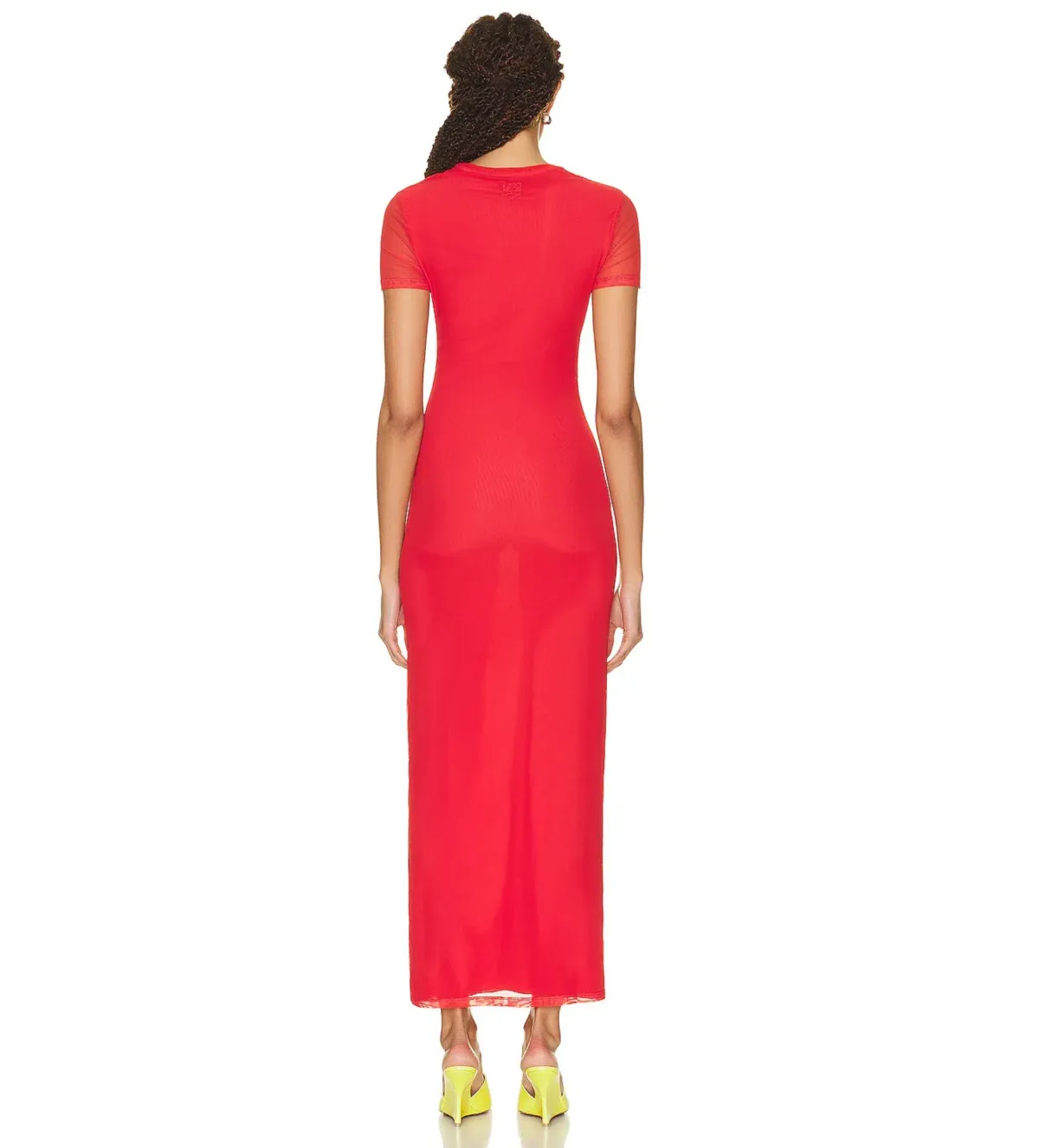 Loewe Anthurium Maxi Dress Red Size UK 10 - Image 3