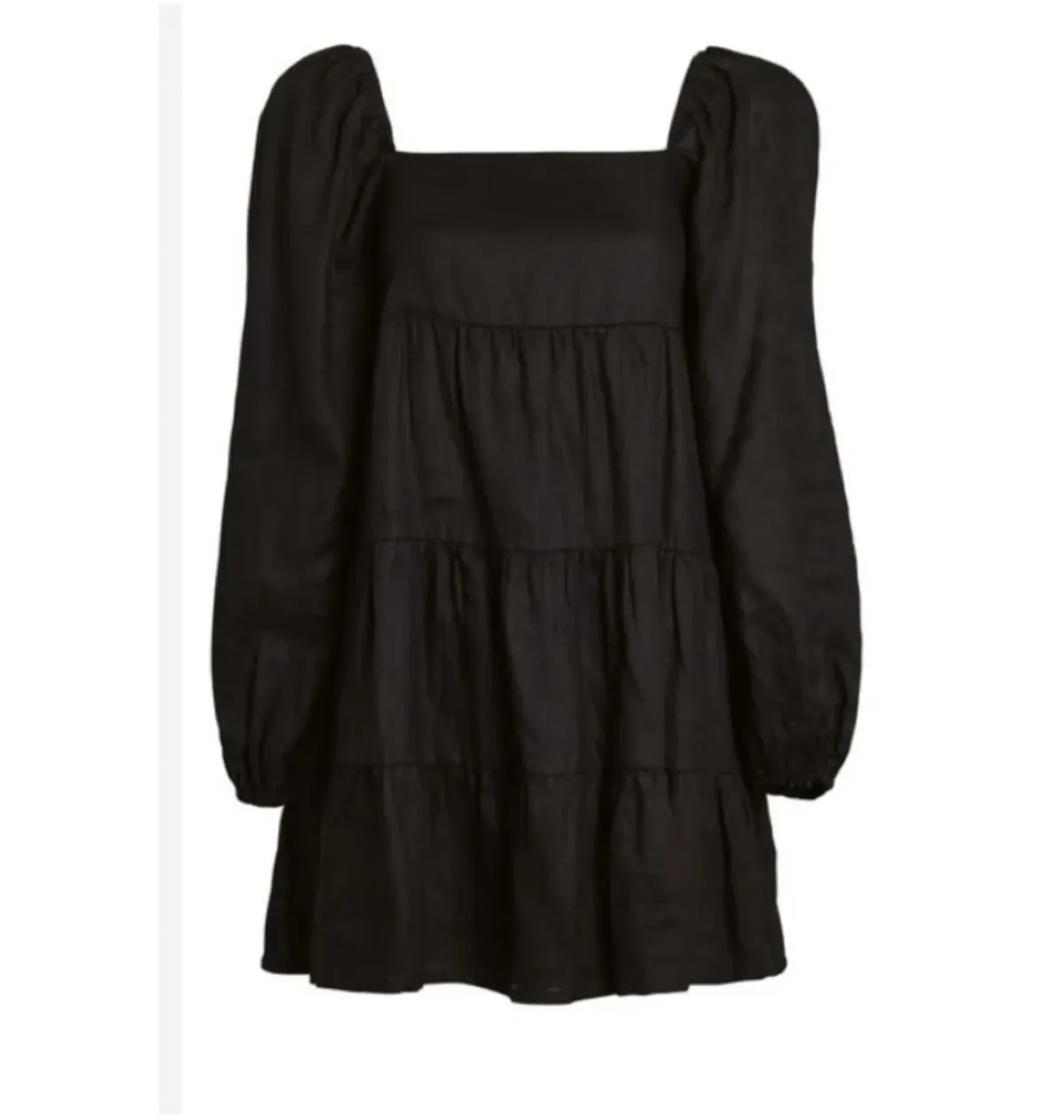 Faithfull The Brand Morissa Mini Dress Black Size 10 - Image 4