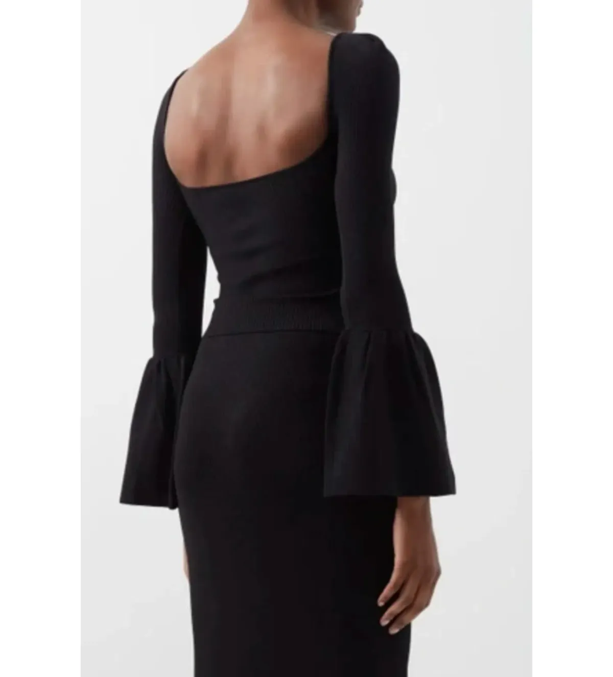 Self-portrait Sweetheart Neckline Cutout Top Black Size L / UK 12 - Image 4