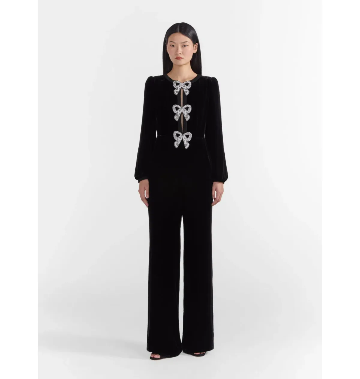 Saloni Camille Jumpsuit Black Size UK 10  - Image 1