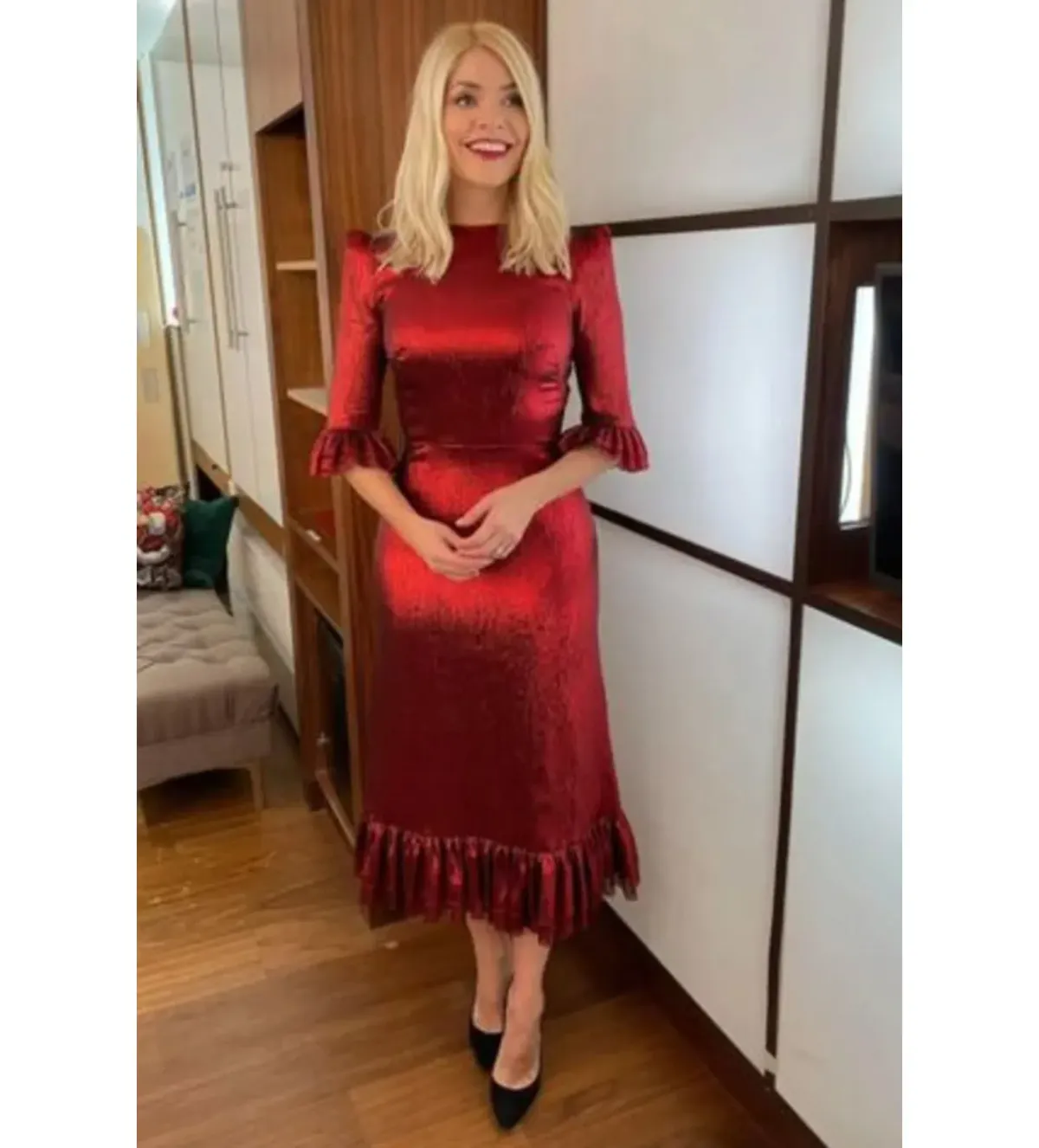 The Vampire’s Wife Falconetti MIdi Dress Red Size UK 12 - Image 3