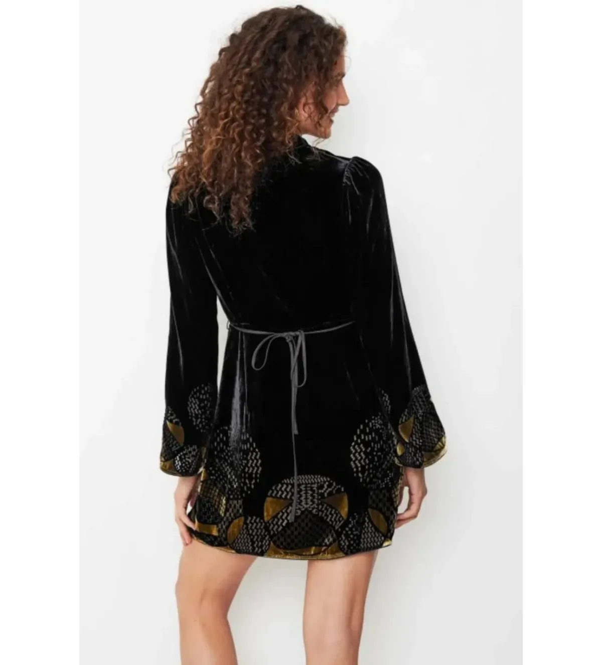 RIXO Iris dress in Black Size 14 UK - Image 4