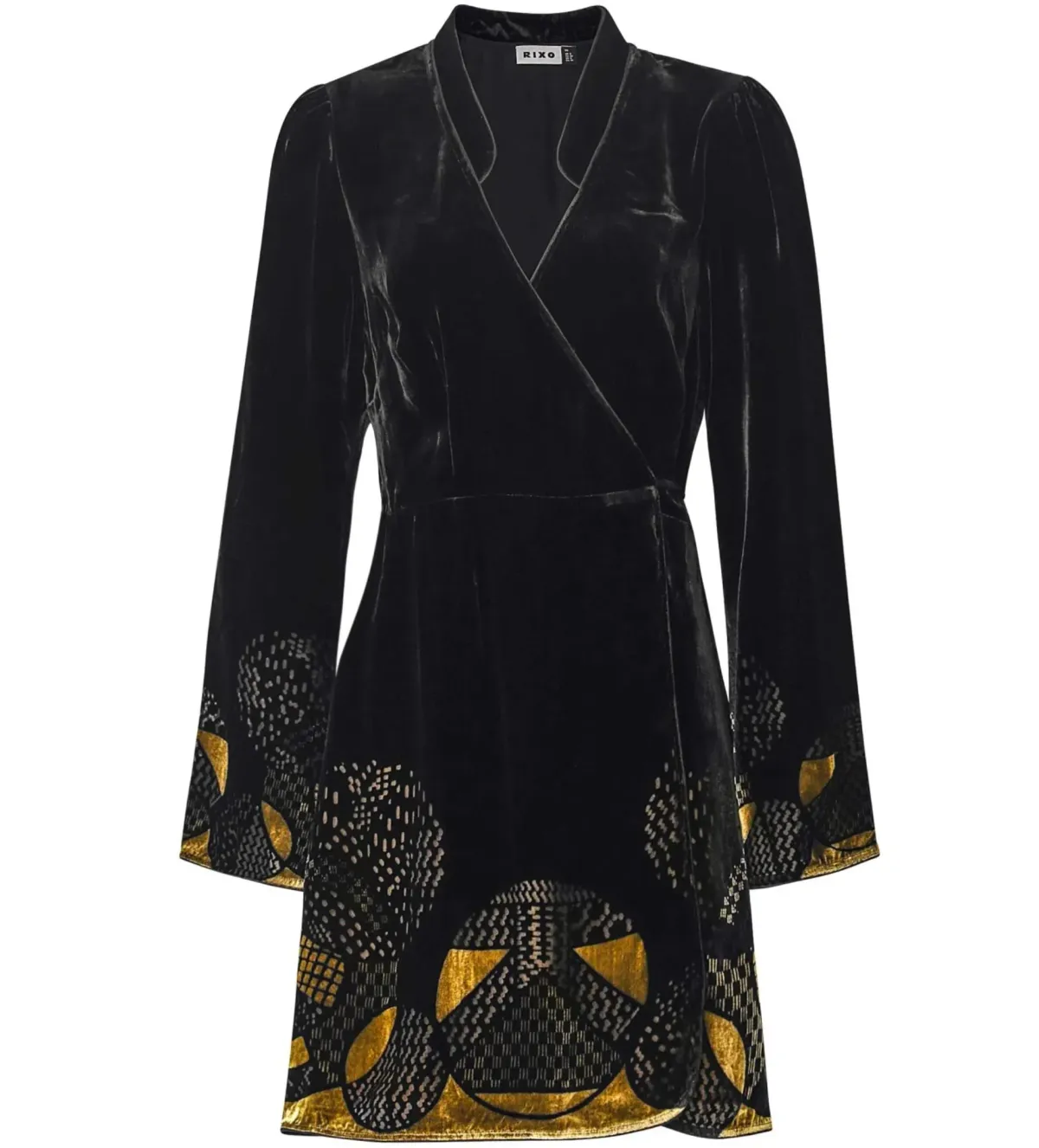 RIXO Iris dress in Black Size 14 UK - Image 5