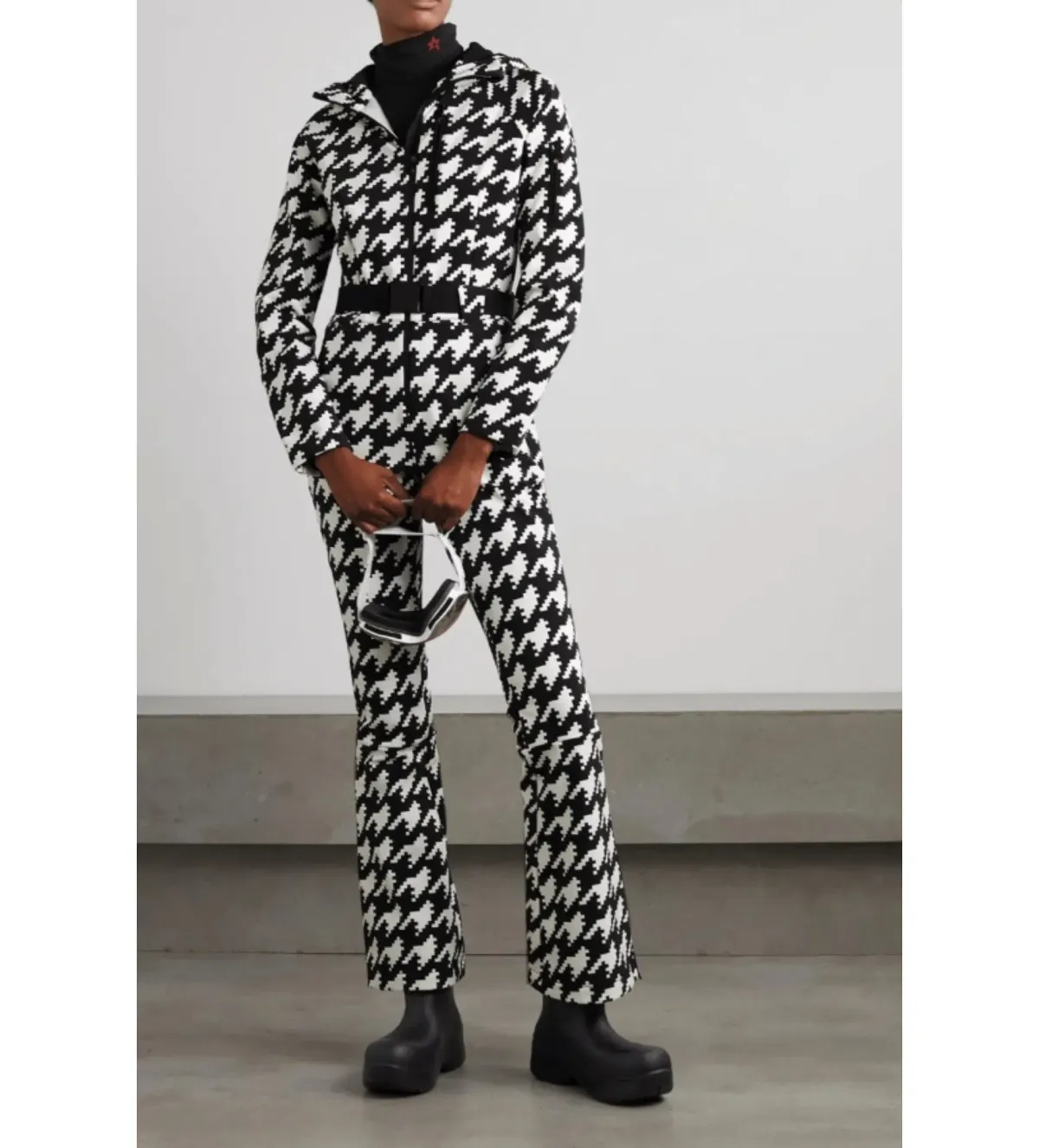 Perfect Moment Houndstooth Ski Suit Print Size UK 12 - Image 1
