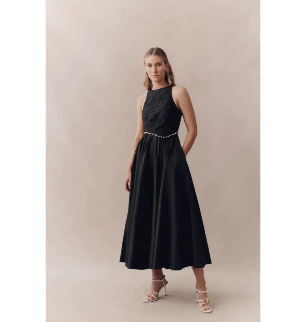 Aje Florence Midi Dress Black Size UK 12 - Image 4