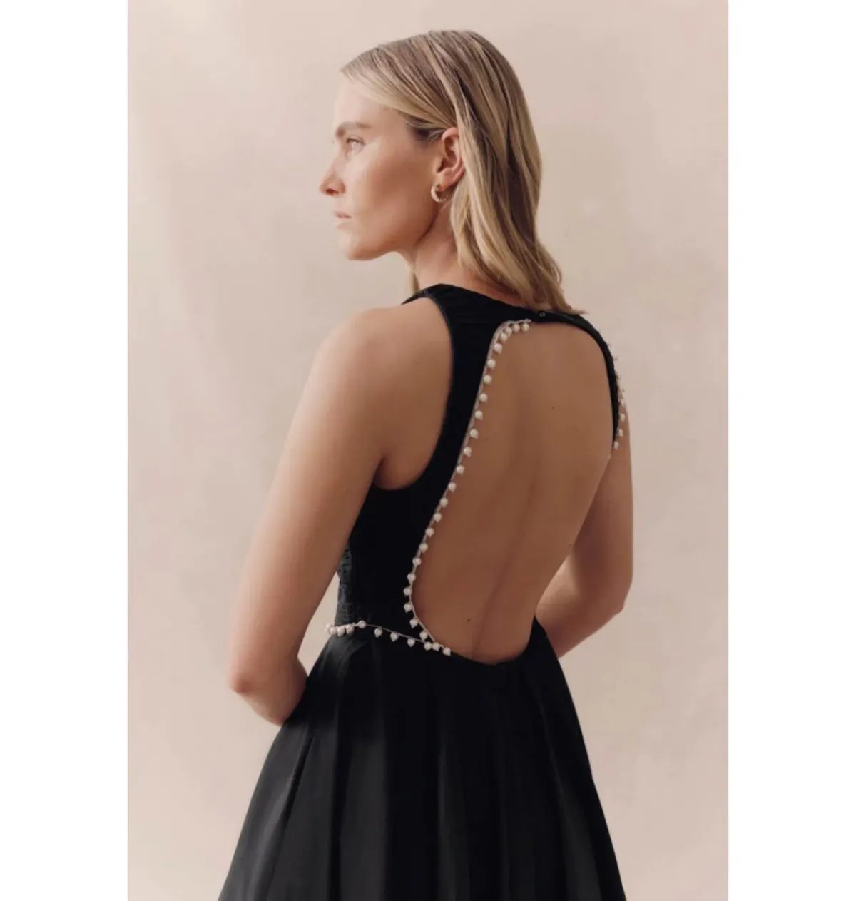 Aje Florence Midi Dress Black Size UK 12 - Image 3