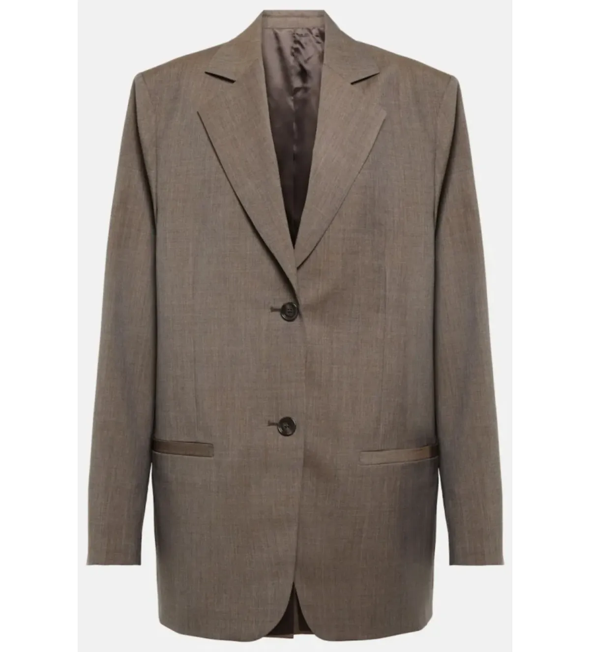 Totême  Wool Blazer Brown Size 10 - Image 3