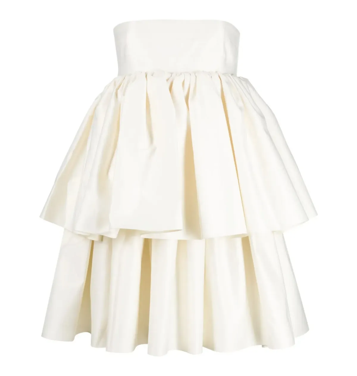 Rotate By Birger Christensen Carmina Tiered Mini Dress White Size 12 - Image 4