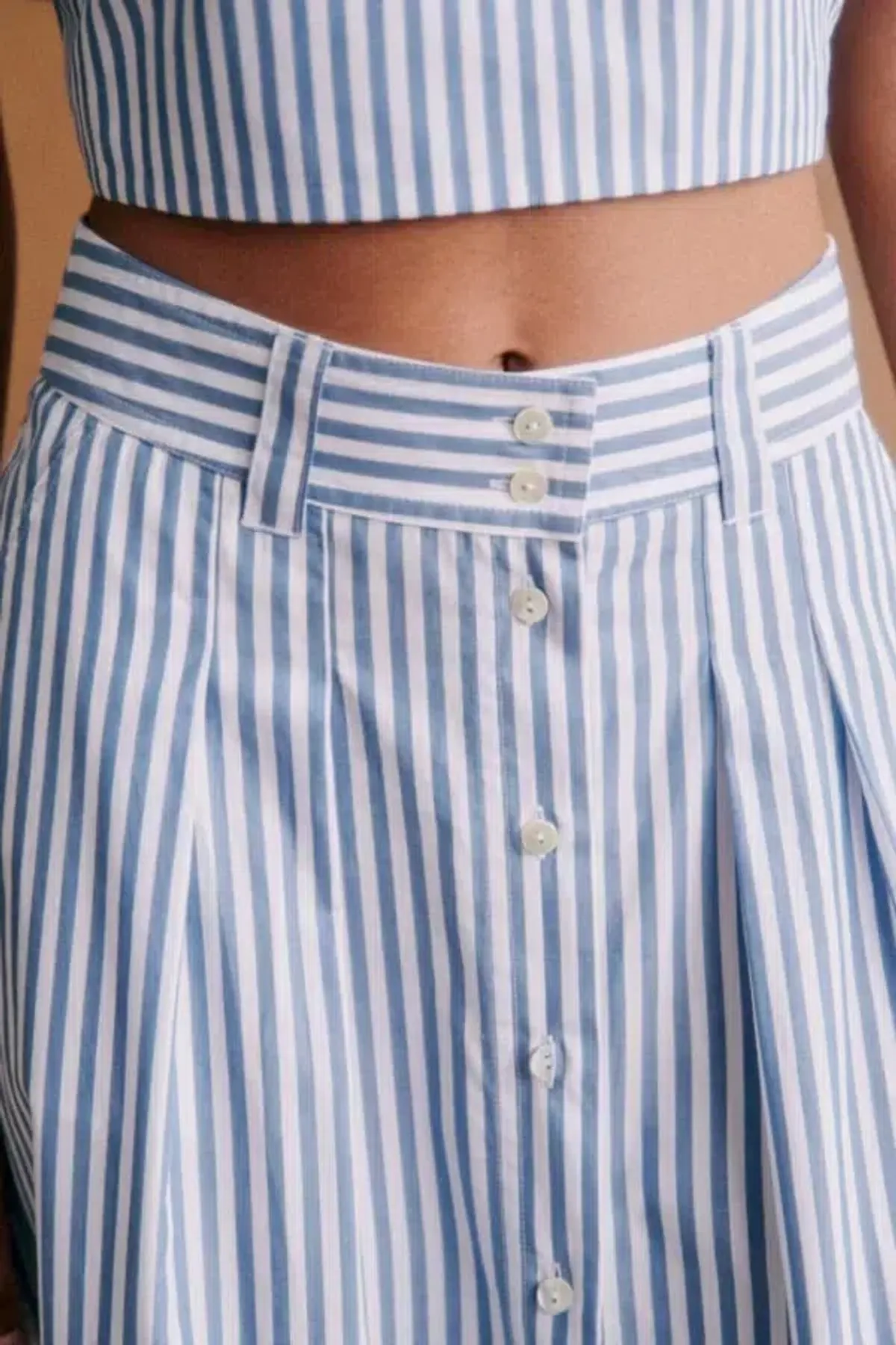 Sezane Clarine Skirt Blue Size 12 - Image 3