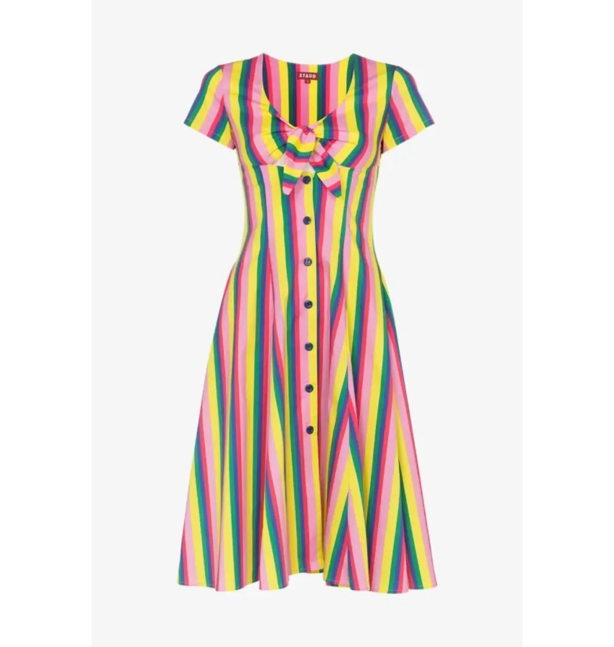 Staud Alice Mini Dress Multi Size 12 - Image 5