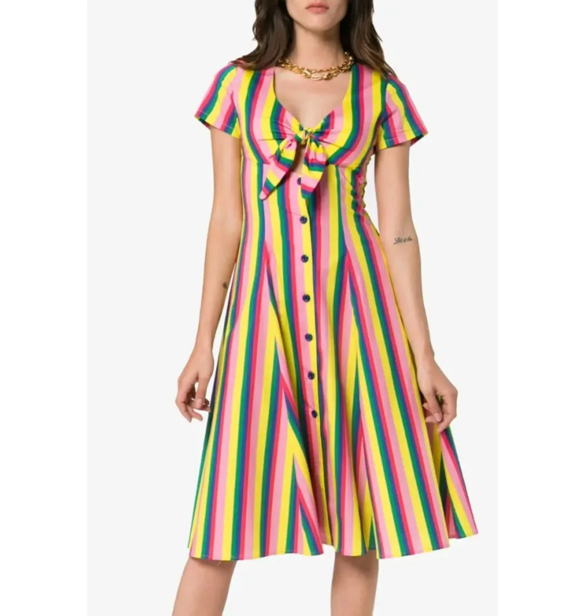 Staud Alice Mini Dress Multi Size 12 - Image 1