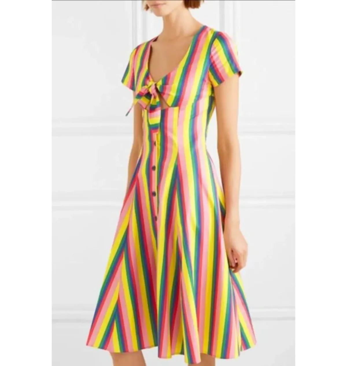 Staud Alice Mini Dress Multi Size 12 - Image 3