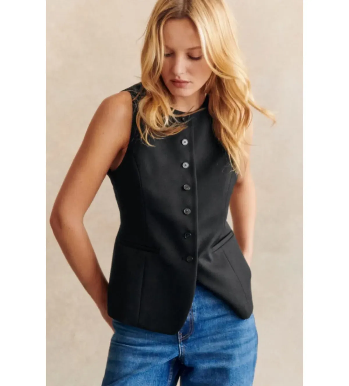 Sezane Reda Jacket Black Size 12 - Image 1