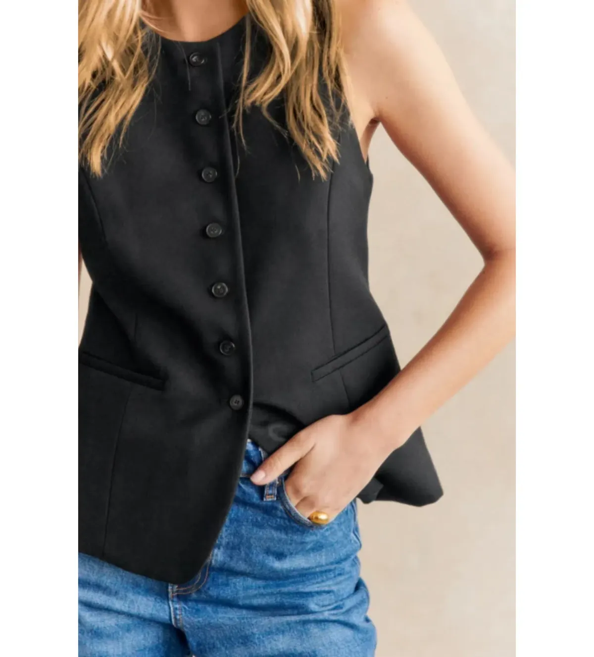 Sezane Reda Jacket Black Size 12 - Image 2