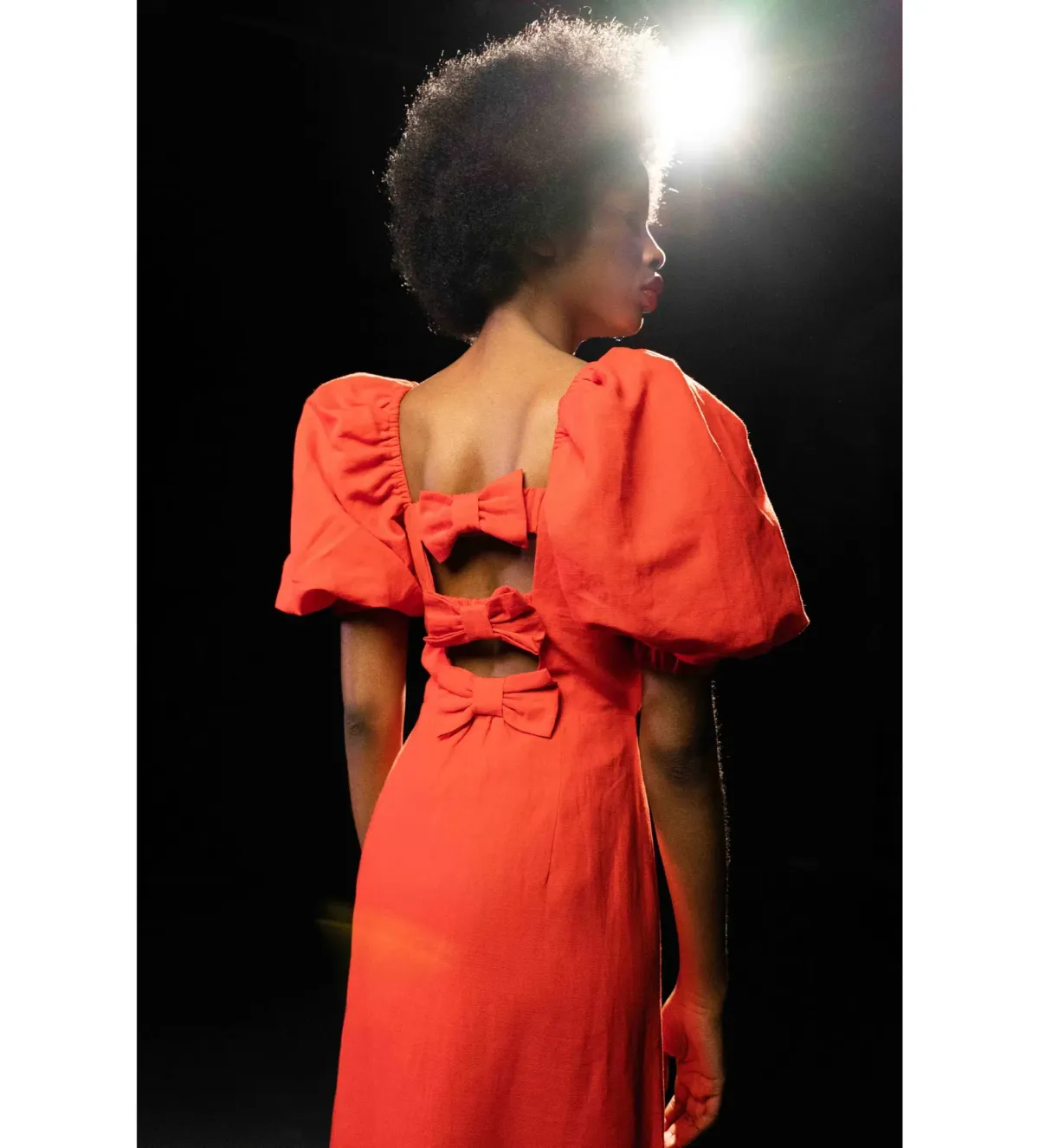 Queens of Archive Sophia Midi Dress Red Size UK 10 - Image 3