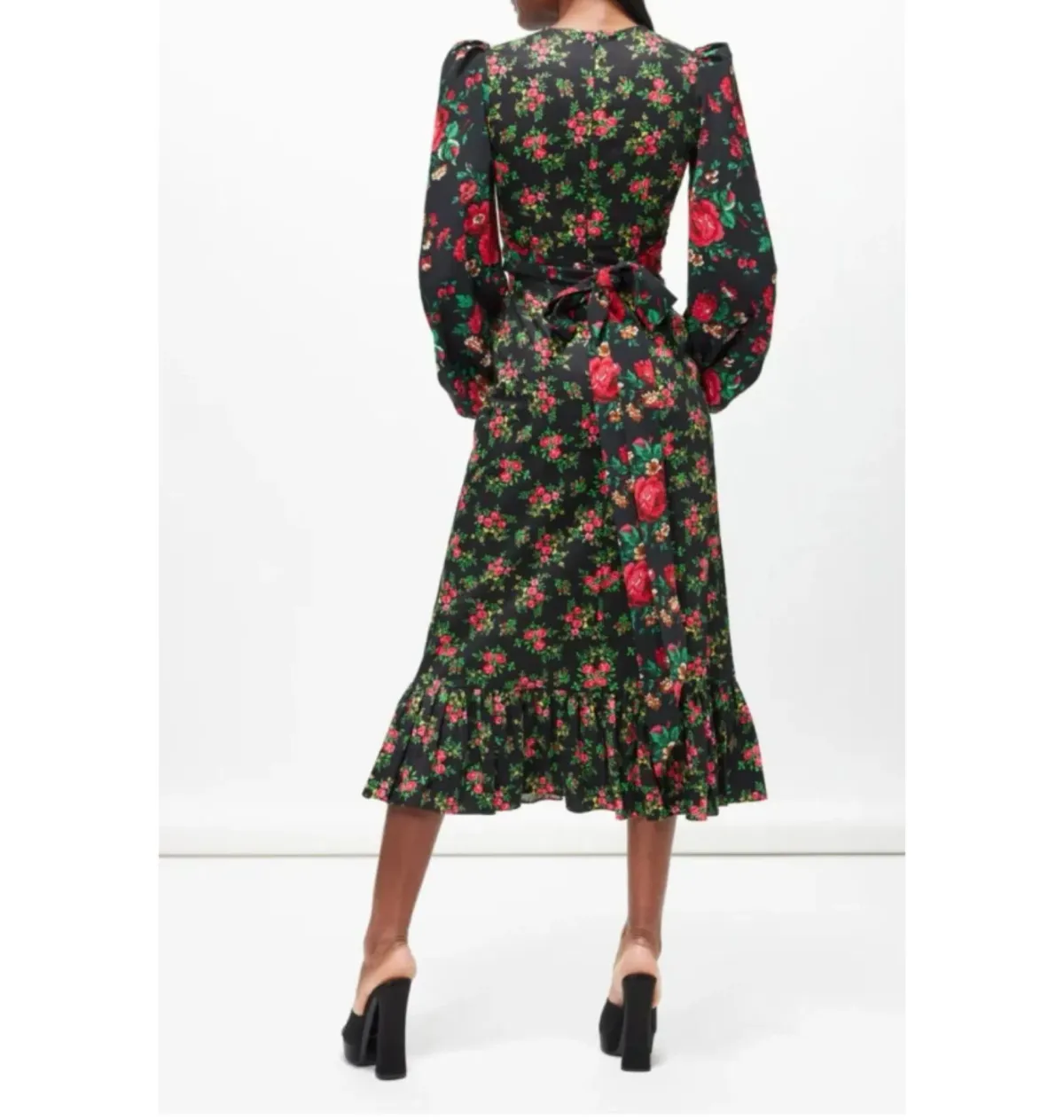 The Vampire’s Wife Villanelle Midi Dress Floral Size 12 - Image 2
