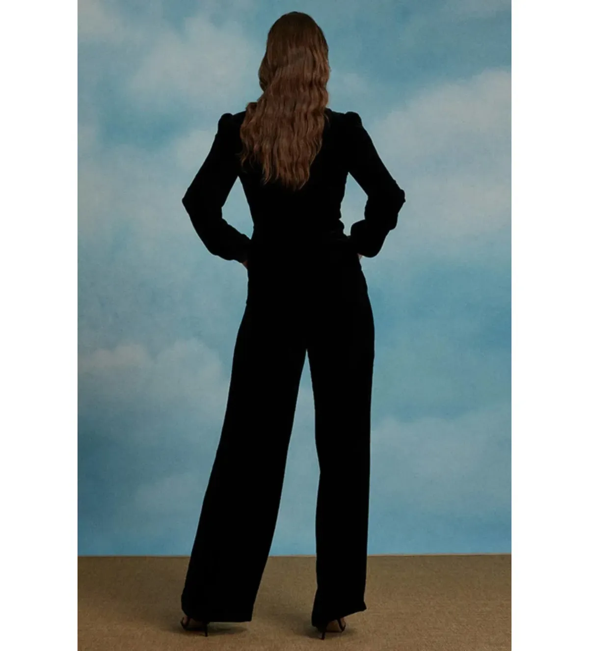Saloni Camille Jumpsuit Black Size UK 12 - Image 2