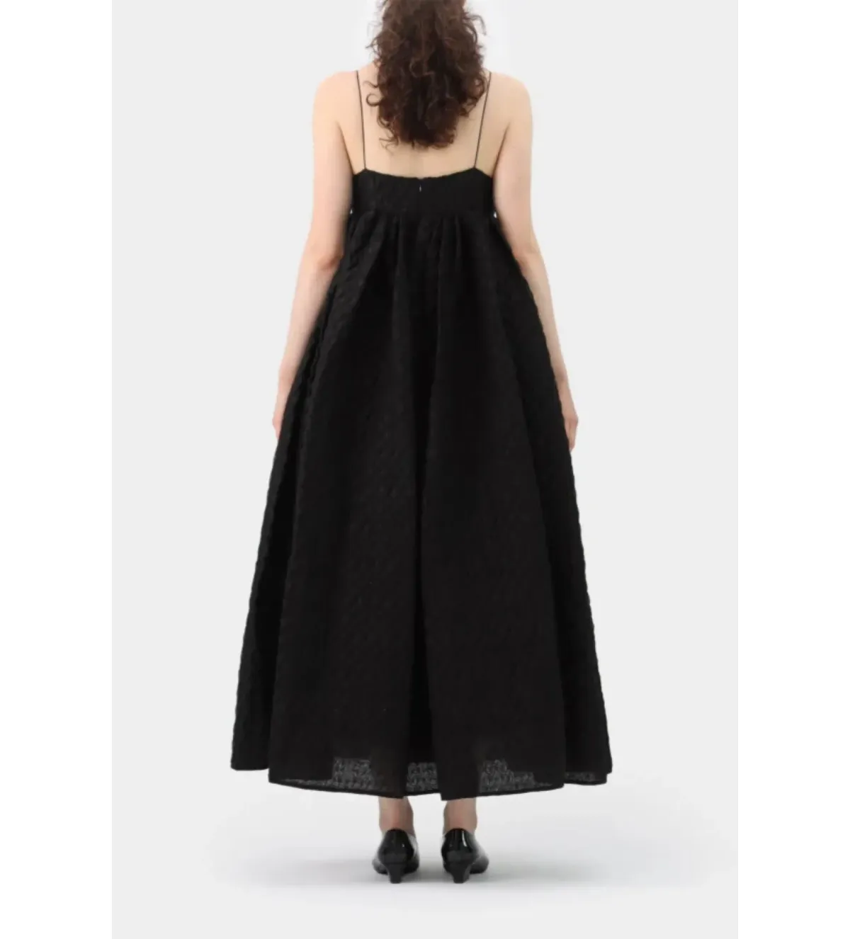 Cecilie Bahnsen Beth Maxi Dress Black Size UK 12 - Image 2