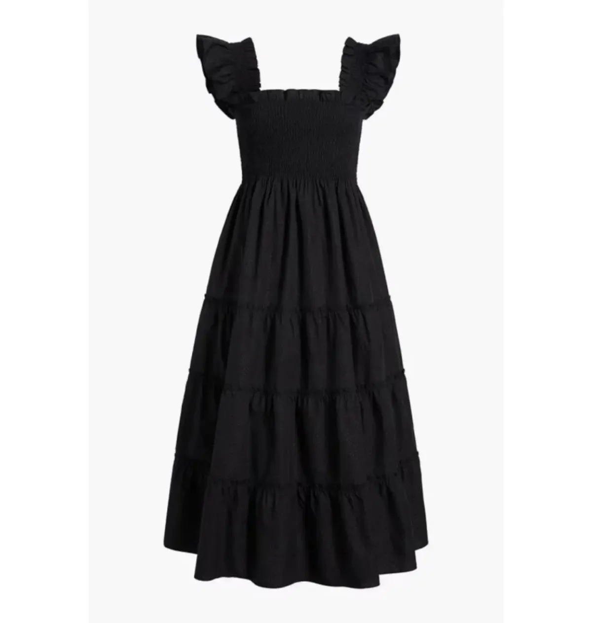 Hill House Home The Ellie Nap Midi Dress Black Size 10 - Image 4