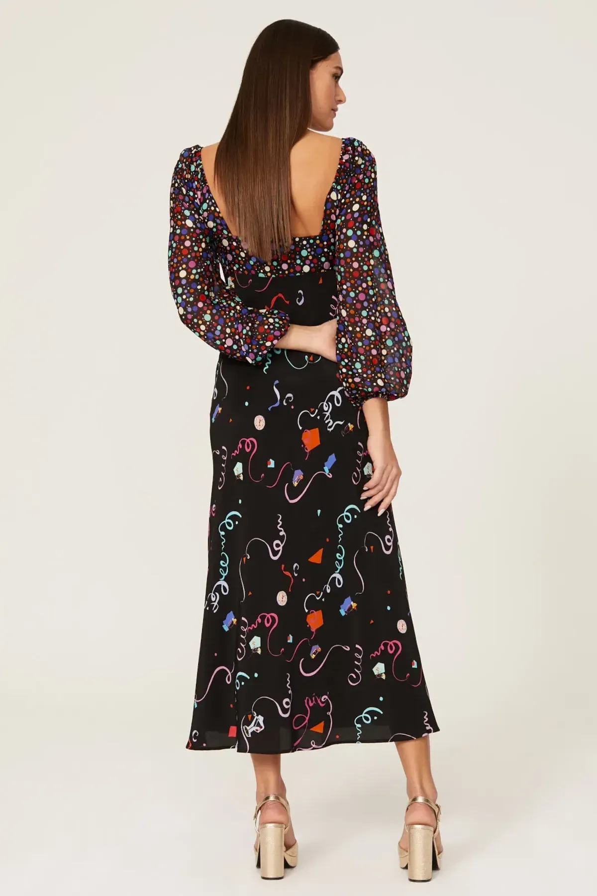 Rixo Gio - Happy Hour Confetti Mix Mini Dress Size UK 10 - Image 3