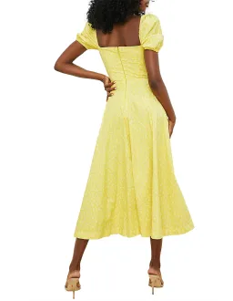 House of CB Tallulah Yellow Midi Dress Size UK 10 for rent on The Volte - image 3