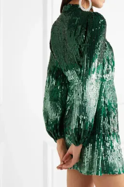 Rixo Samantha Sequin Dress Size 10 for rent on The Volte - image 2