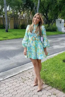 Zimmermann High Tide Button Mini Dress Size 8 for rent on The Volte - image 3