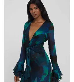 Rat & Boa Rent Fiorella Dress Blue Size UK 12 for rent on The Volte - image 2