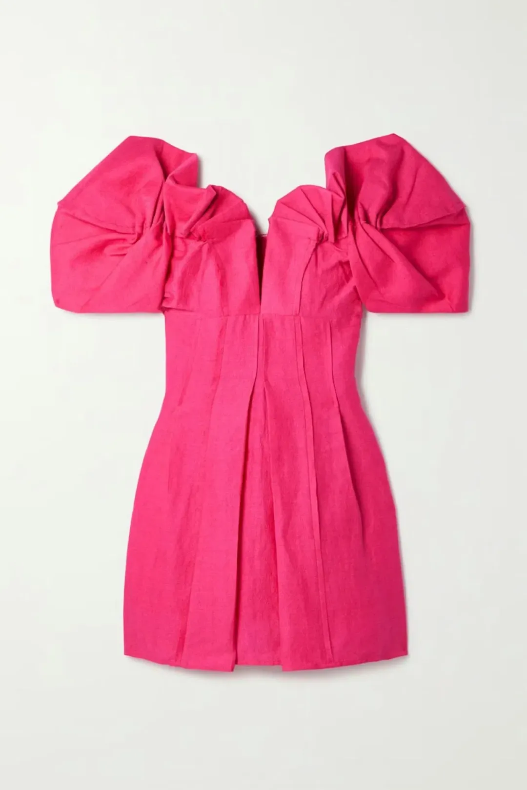 Cult Gaia Asal Mini Dress Calliandra Pink Size UK 12 for rent on The Volte - main image