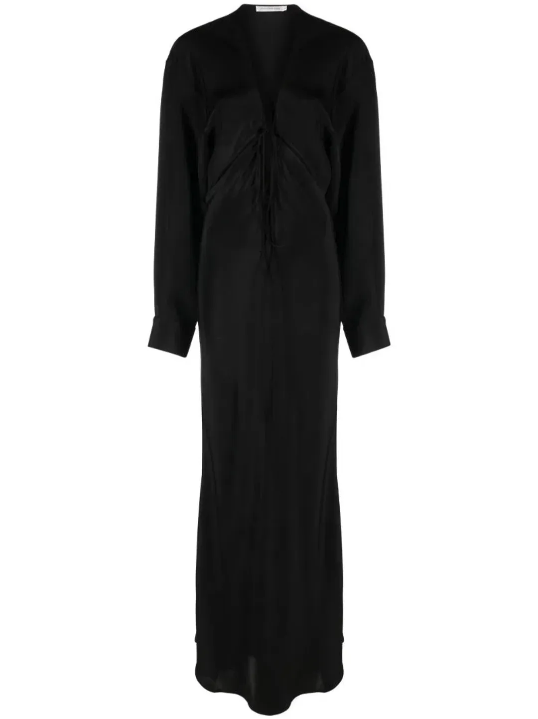 Christopher Esber Triquetra Silk Maxi Dress Black Size 10 for rent on The Volte - main image