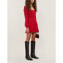 Reformation Elin Mini Dress Red Size 12 for rent on The Volte - image 1