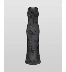 Rat & Boa Rent Giulia Sequin Dress Black Size 8  for rent on The Volte - image 3
