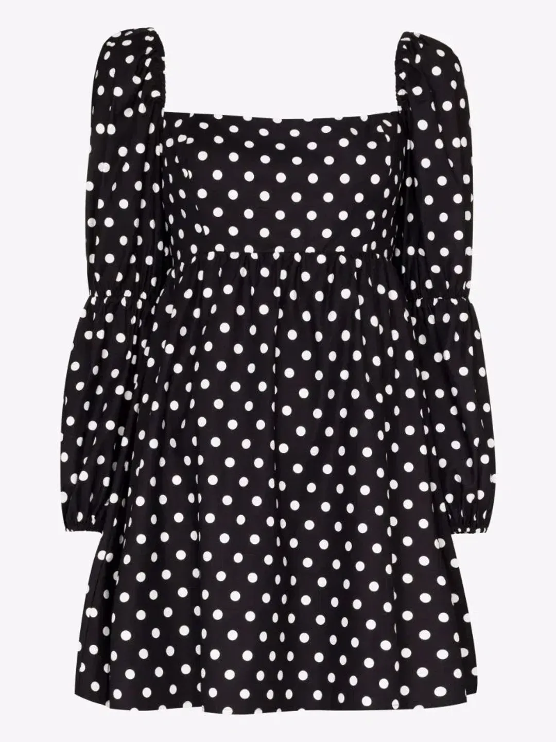 Reformation Michaela Polka Dot Mini Dress Print Size UK 10 for rent on The Volte - main image