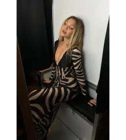 Rat & Boa Sabine Zebra Dress Print Size 8  for rent on The Volte - image 4