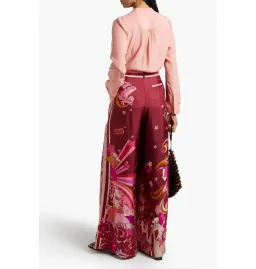 Zimmermann Concert Printed Pants in Plum Collage Size 2 / UK 12 for rent on The Volte - image 2