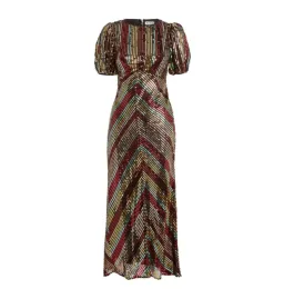 Rixo Daisy Sequin Dress Multi Size UK 12 for rent on The Volte - image 4