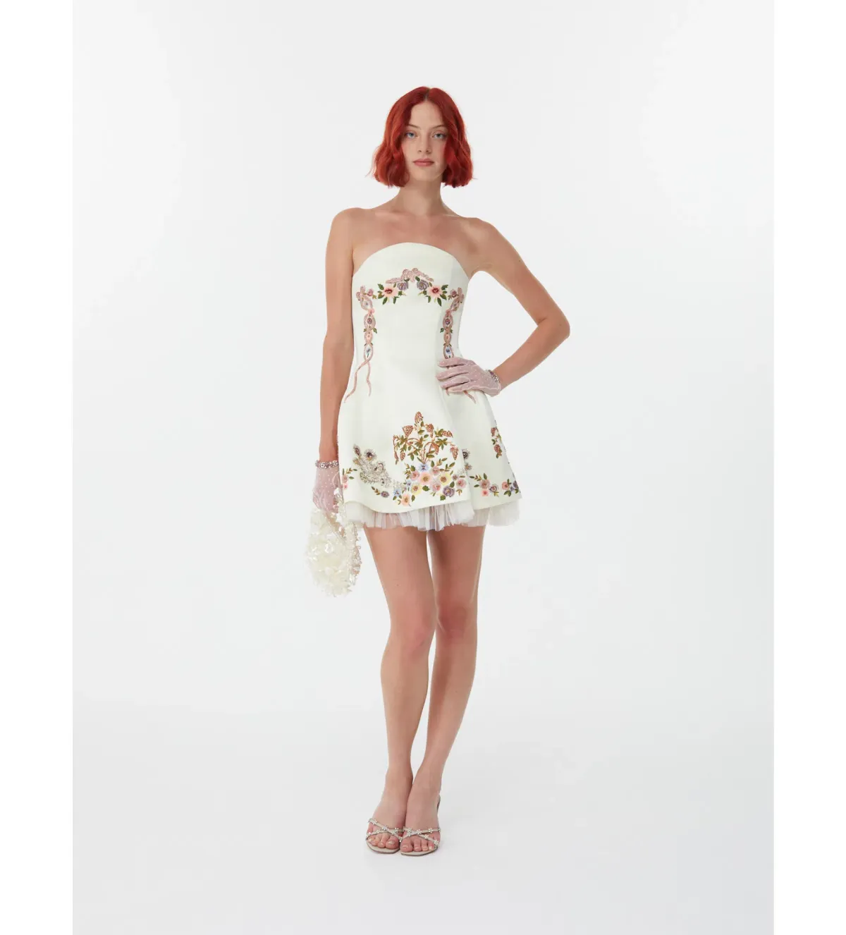 Clio Peppiatt Peacock Dress Print Size 10  for rent on The Volte - main image