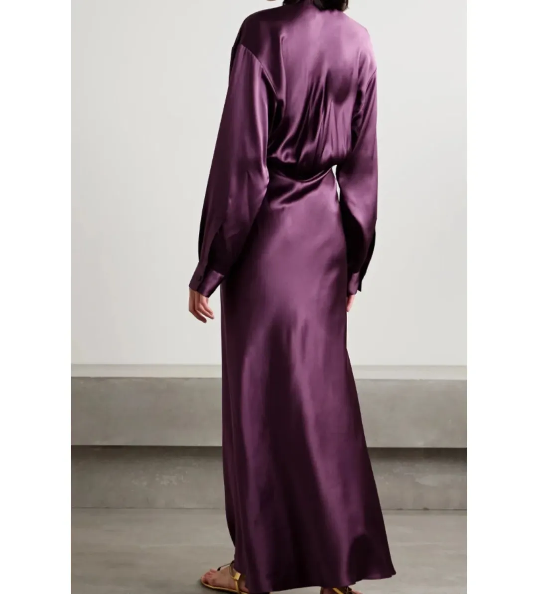 Christopher Esber Triquetra Cut Out Dress Plum Size 10  for rent on The Volte - main image