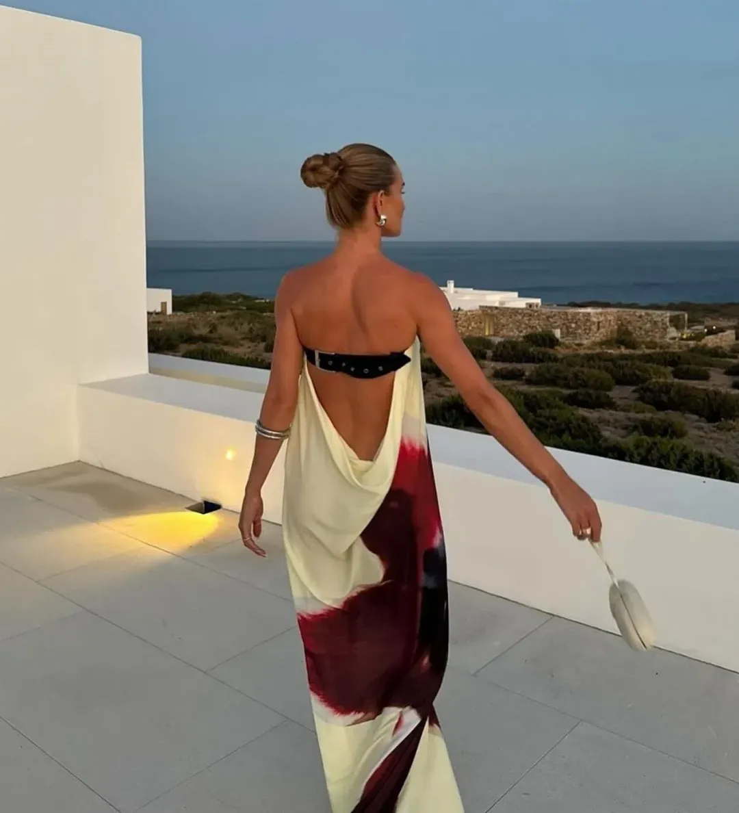 Rat & Boa Anthea Maxi Dress Orchid Print Size S/M (UK 8/10) for rent on The Volte - main image